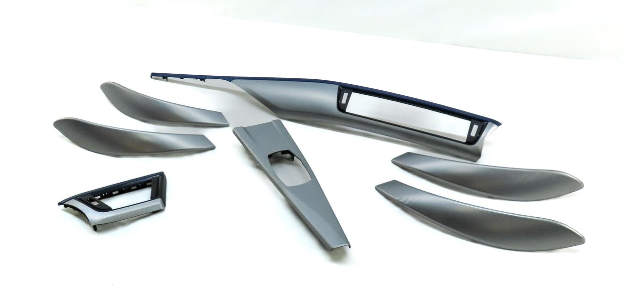 2013 BMW 335i SEDAN (F30) FRONT REAR LEFT RIGHT ALUMINUM HEXAGON TRIM SET 7