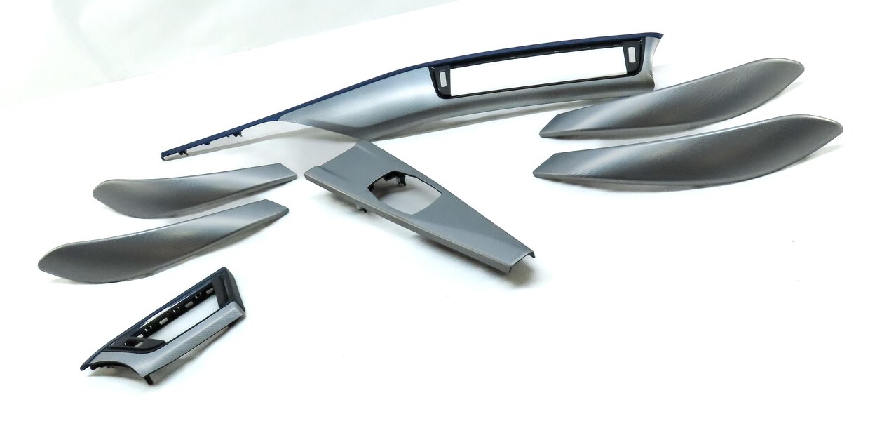 Thumbnail 2: 2013 BMW 335i SEDAN (F30) FRONT REAR LEFT RIGHT ALUMINUM HEXAGON TRIM SET 7