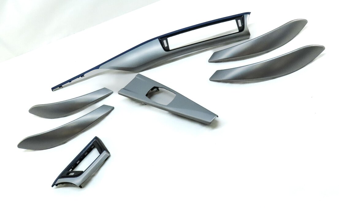 Thumbnail 3: 2013 BMW 335i SEDAN (F30) FRONT REAR LEFT RIGHT ALUMINUM HEXAGON TRIM SET 7