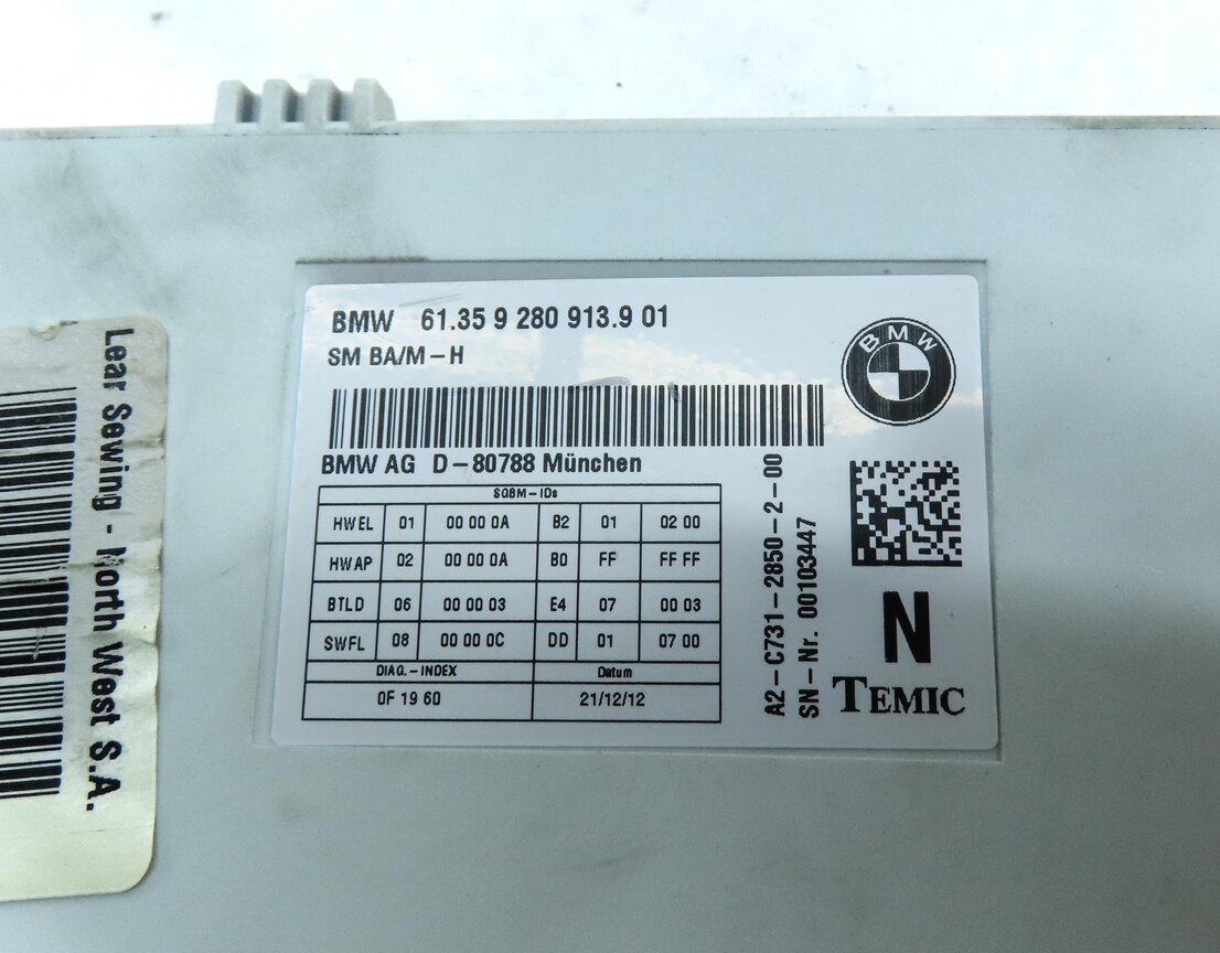 Thumbnail 5: 12-19 BMW 328i 335i 535i 550i 750i M5 M6 X3 X4 - LEFT FRONT DRIVER SEAT MODULE