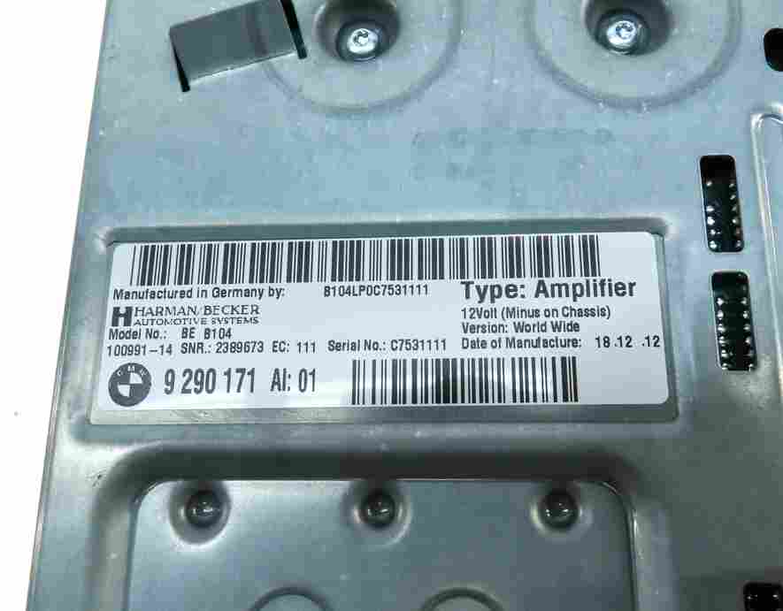 Thumbnail 5: 12-17 BMW 320i 328i 335i 340i 428i 435i X3 X4 X5 X6 HARMAN AUDIO AMP AMPLIFIER