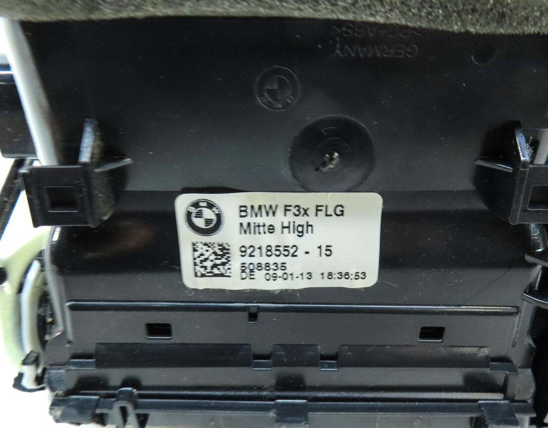 Thumbnail 6: 2013 BMW 335i SEDAN (F30) FRONTER CENTER DASH DASHBOARD HVAC A/C HEATER AIR VENT
