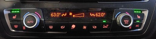 Thumbnail 2: 12-14 BMW 320i 328i 335i 428i 435i (F30 F32) CLIMATE TEMPERATURE CONTROL PANEL