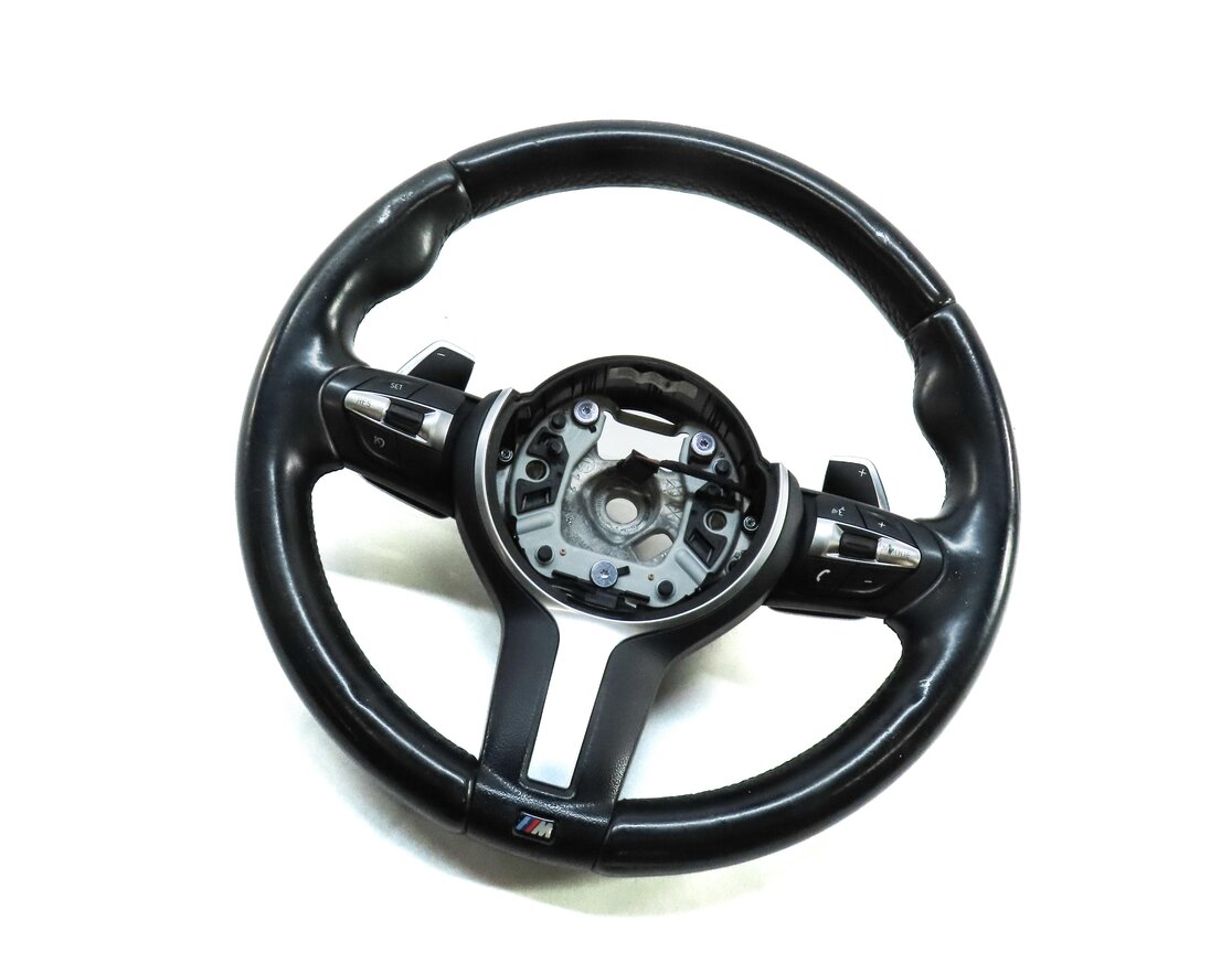 12-20 BMW 3 4 SERIES F30 F32 3 SPOKE ///M SPORT STEERING WHEEL & SWITCHES PADDLE