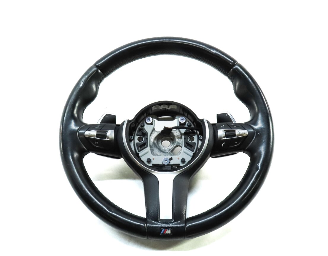 Thumbnail 2: 12-20 BMW 3 4 SERIES F30 F32 3 SPOKE ///M SPORT STEERING WHEEL & SWITCHES PADDLE