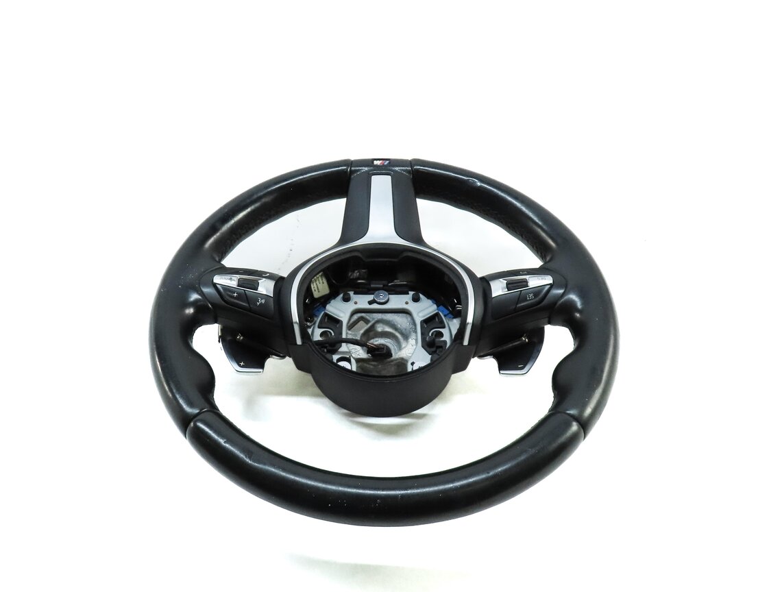 Thumbnail 4: 12-20 BMW 3 4 SERIES F30 F32 3 SPOKE ///M SPORT STEERING WHEEL & SWITCHES PADDLE