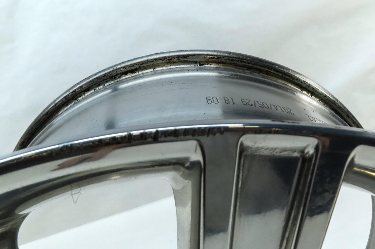 Thumbnail 7: 2012-2019 RANGE ROVER EVOQUE (L538) 20x8 POLISHED ALLOY 9 SPOKE TIRE WHEEL RIM