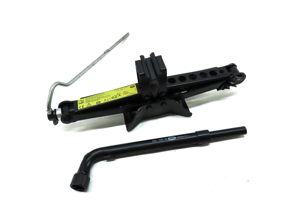 12-19 RANGE ROVER EVOQUE (L538) EMERGENCY SPARE TIRE SCISSOR JACK & LUG WRENCH