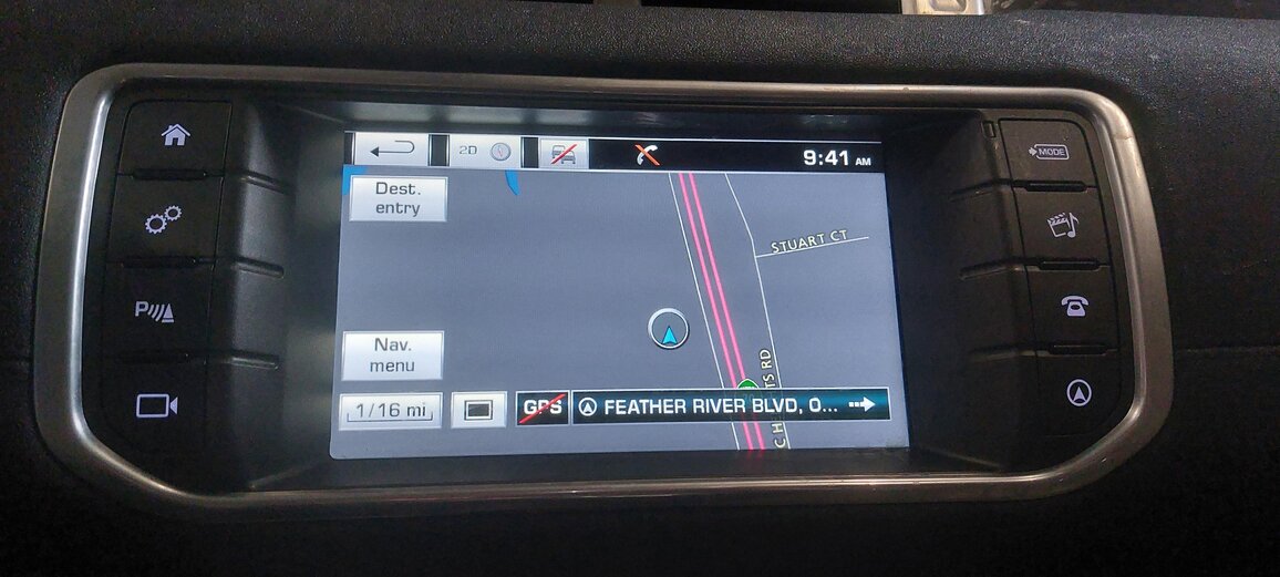2016 RANGE ROVER EVOQUE (L538) RADIO STEREO GPS NAVIGATION MEDIA DISPLAY SCREEN