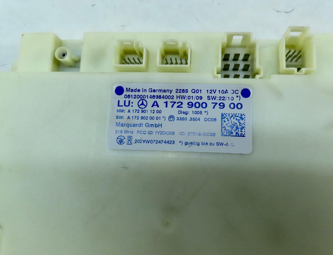 Thumbnail 4: 12-15 MERCEDES C E GLK SLK SLS (W204 W207 W172 W197) KEYLESS GO CONTROL MODULE