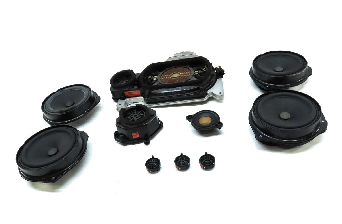 Thumbnail 2: 2013 MERCEDES E-CLASS COUPE (W207) WOOFER MIDRANGE TWEETER LOGIC 7 SPEAKER SET10