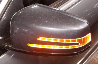 Thumbnail 2: 11-13 MERCEDES E350 E550 (A207 C207 W207) LEFT BLIND SPOT DOOR MIRROR (GRAY)
