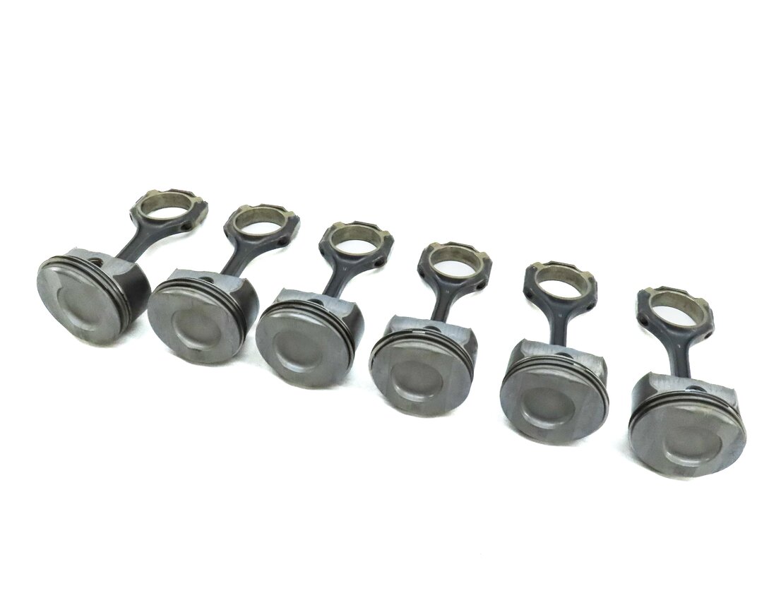 Thumbnail 1: 12-18 MERCEDES C300 C350 E350 GLE350 GLK350 ML350 SLK350 SLK350 3.5L PISTON SET6