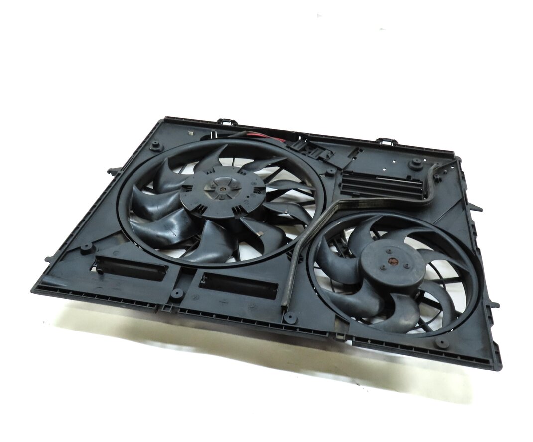 2009-2010 AUDI Q7 (4L) 3.0L TDI DIESEL ENGINE COOLING FAN ASSEMBLY w/ SHROUD