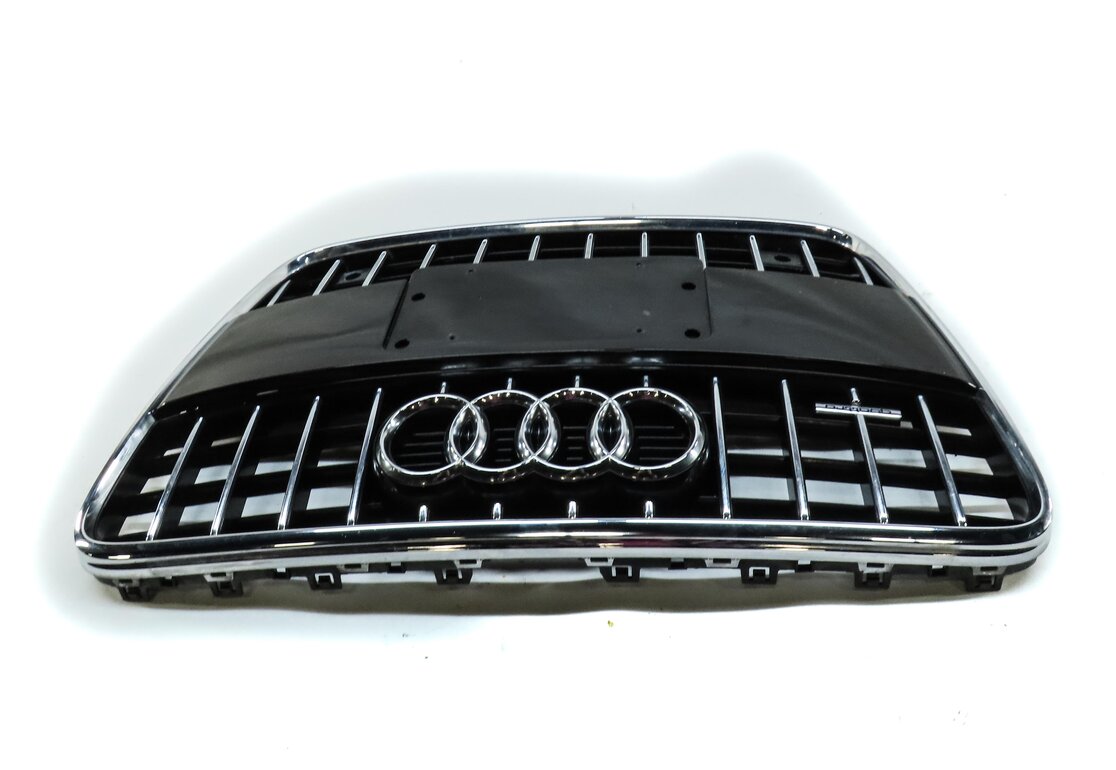 Thumbnail 3: 2010-2015 AUDI Q7 (4L) FRONT MAIN CENTER HOOD GRILLE AIR VENT TRIM (BLACK)