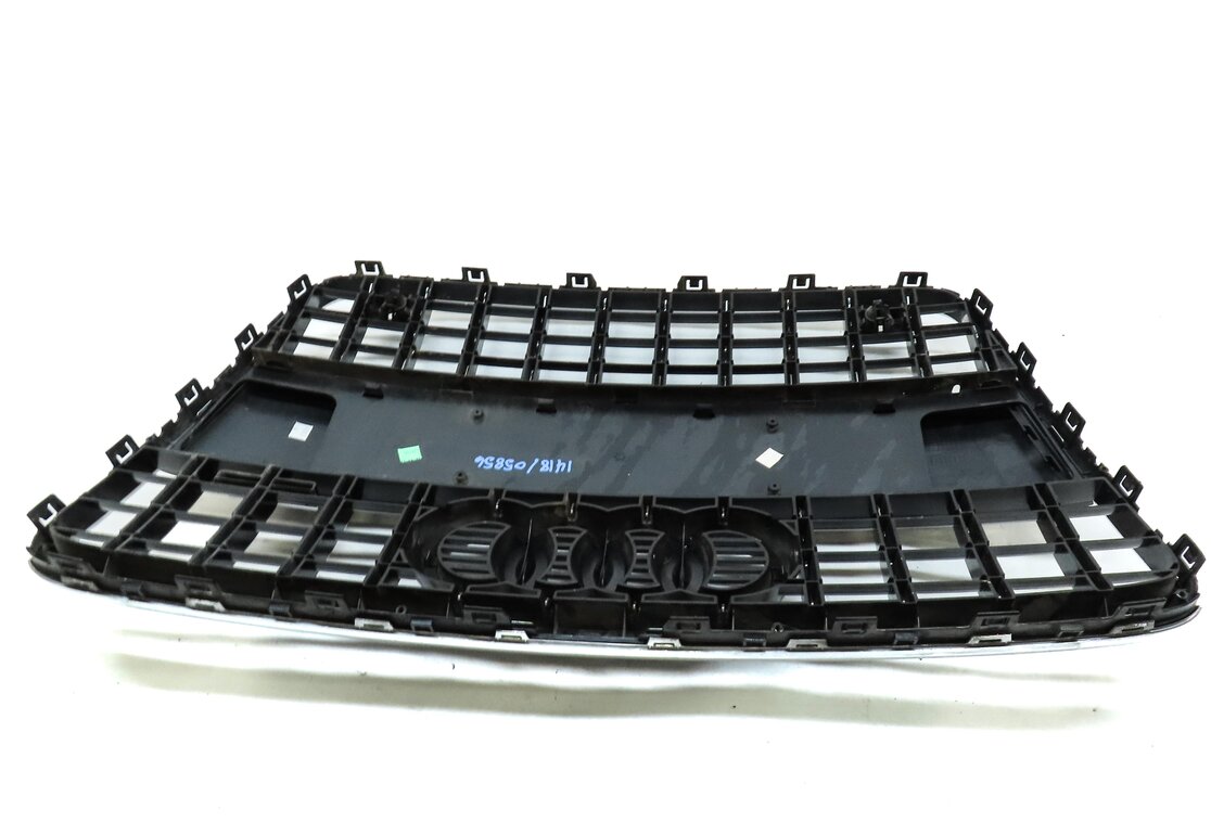 Thumbnail 5: 2010-2015 AUDI Q7 (4L) FRONT MAIN CENTER HOOD GRILLE AIR VENT TRIM (BLACK)