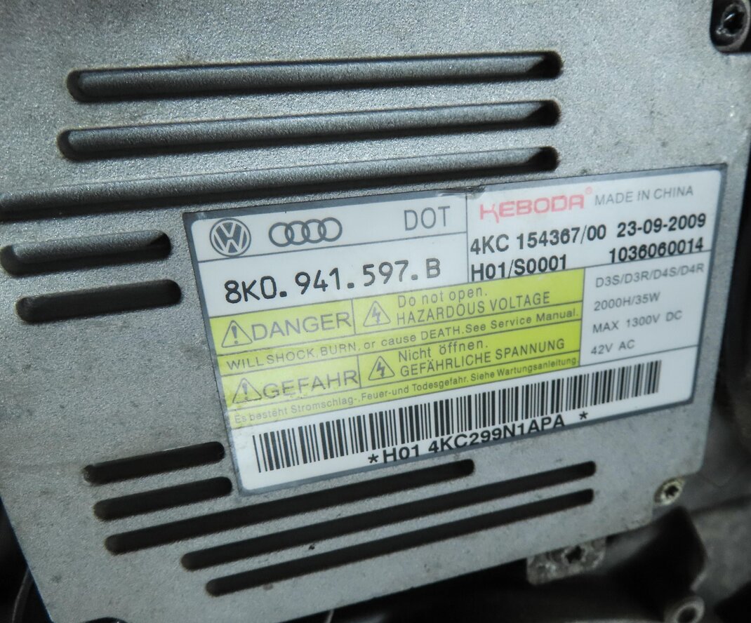 Thumbnail 7: 2010-2015 AUDI Q7 (4L) LEFT DRIVER XENON HID HEADLIGHT LIGHT LAMP (NON AFS)