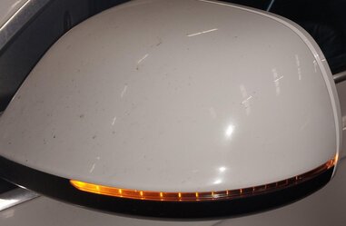 Thumbnail 2: 10-12 AUDI Q7 (4L) LEFT P-FOLD HEATED AUTODIM MEMORY DOOR MIRROR (IBIS WHITE)