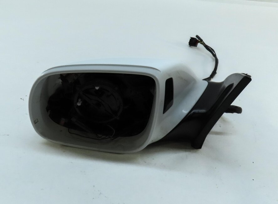 Thumbnail 3: 10-12 AUDI Q7 (4L) LEFT P-FOLD HEATED AUTODIM MEMORY DOOR MIRROR (IBIS WHITE)