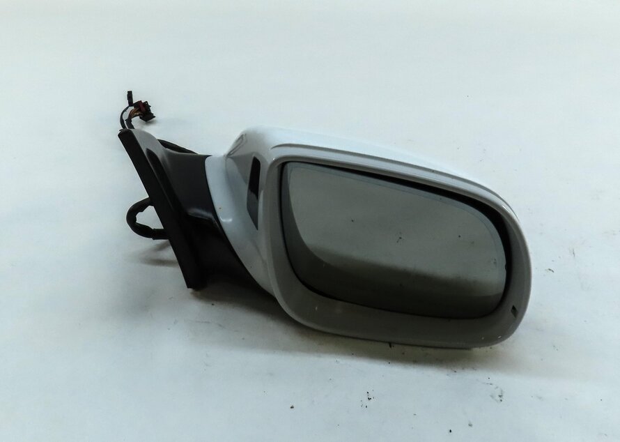 10-12 AUDI Q7 (4L) RIGHT P-FOLD AUTODIM HEATED MEMORY DOOR MIRROR (IBIS WHITE)