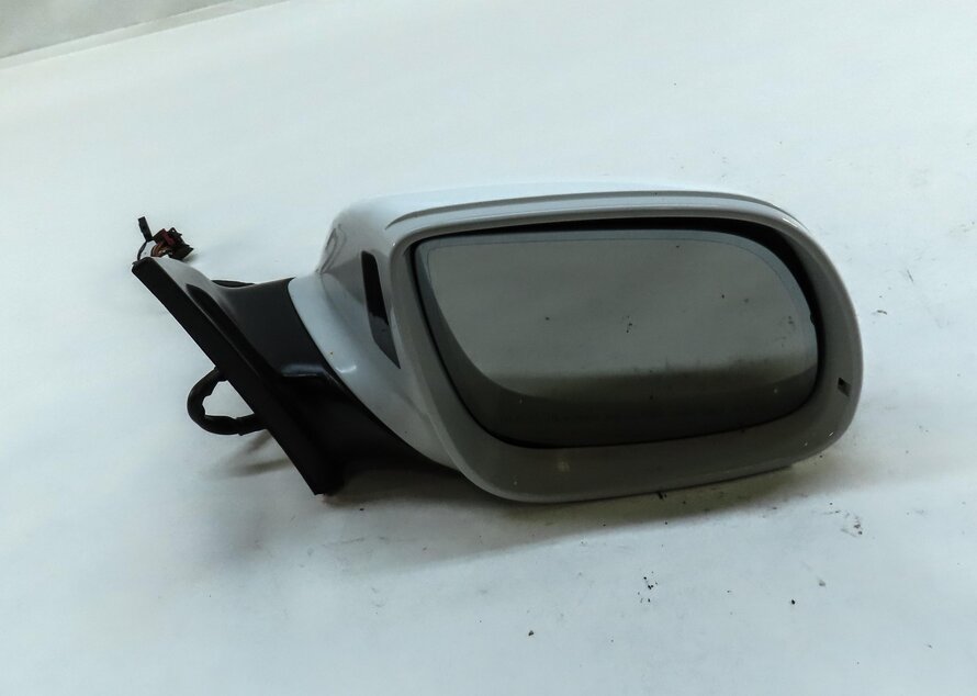 Thumbnail 3: 10-12 AUDI Q7 (4L) RIGHT P-FOLD AUTODIM HEATED MEMORY DOOR MIRROR (IBIS WHITE)