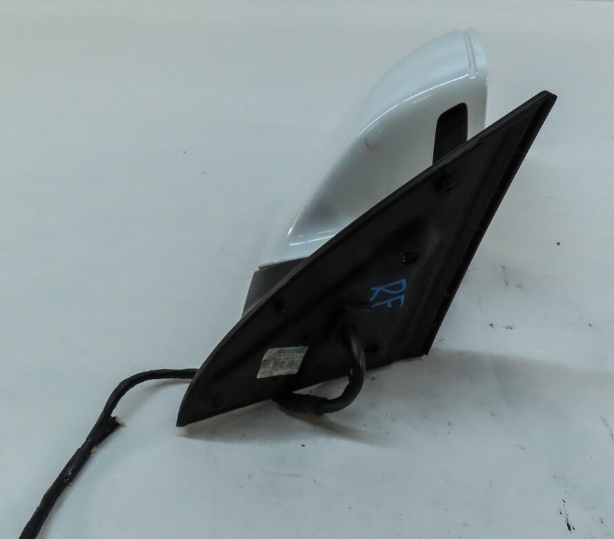 Thumbnail 4: 10-12 AUDI Q7 (4L) RIGHT P-FOLD AUTODIM HEATED MEMORY DOOR MIRROR (IBIS WHITE)