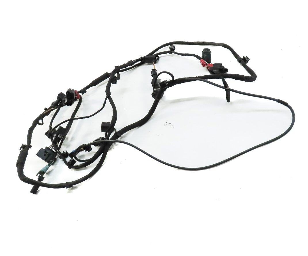 Thumbnail 4: 2010 AUDI Q7 (4L) FRONT PDC PARK ASSIST SENSOR SET w/ HARNESS (IBIS WHITE T9)