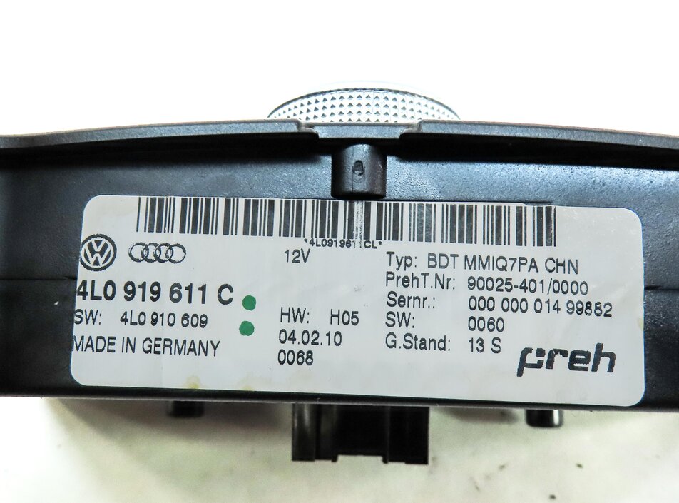 Thumbnail 7: 10-11 AUDI Q7 (4L) FRONT CONSOLE RADIO STEREO MEDIA NAVIGATION MMI CONTROL PANEL