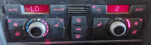 Thumbnail 2: 2010-2011 AUDI Q7 (4L) FRONT DASH HEATER A/C TEMPERATURE CLIMATE CONTROL PANEL