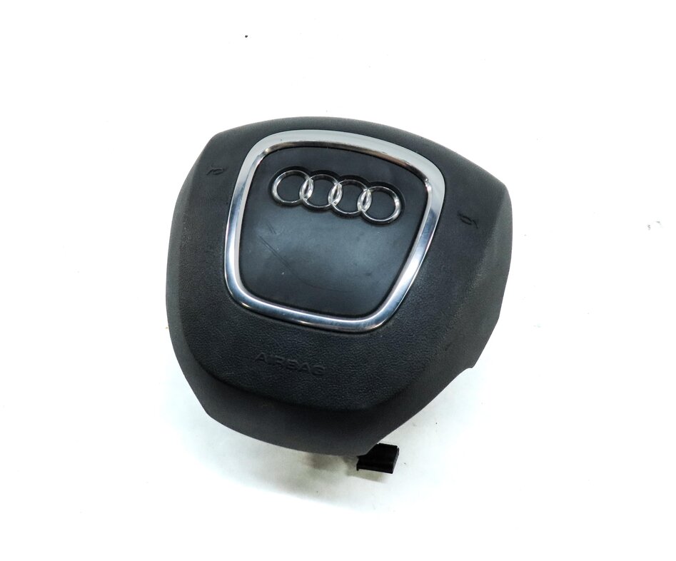 2007-2010 AUDI Q7 (4L) FRONT LEFT DRIVER STEERING WHEEL AIRBAG AIR BAG (BLACK)