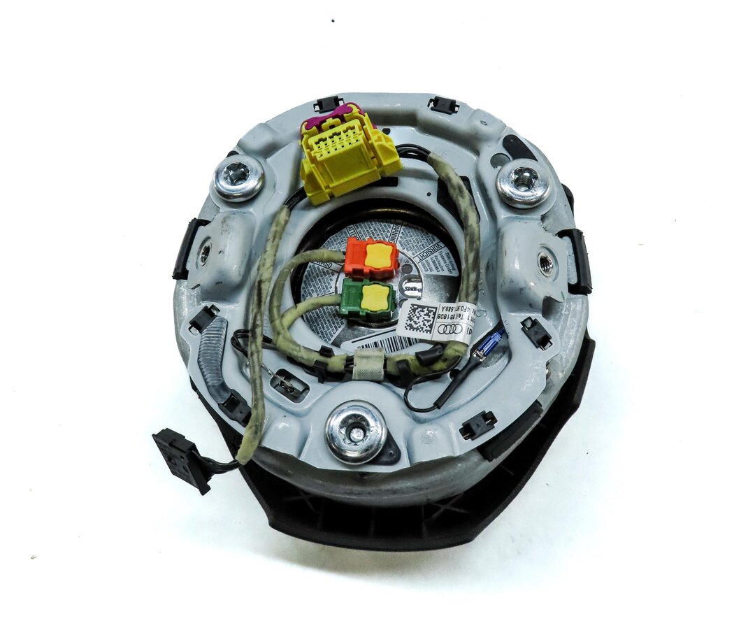 Thumbnail 5: 2007-2010 AUDI Q7 (4L) FRONT LEFT DRIVER STEERING WHEEL AIRBAG AIR BAG (BLACK)