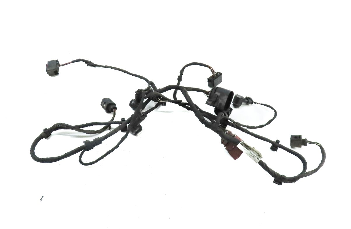 Thumbnail 2: 2010 AUDI Q7 (4L) REAR PDC PARK ASSIST SENSOR SET w/ HARNESS (IBIS WHITE T9)
