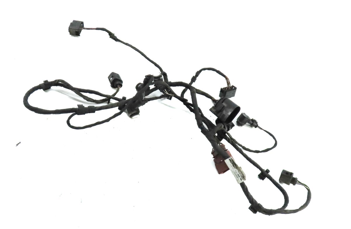 Thumbnail 3: 2010 AUDI Q7 (4L) REAR PDC PARK ASSIST SENSOR SET w/ HARNESS (IBIS WHITE T9)