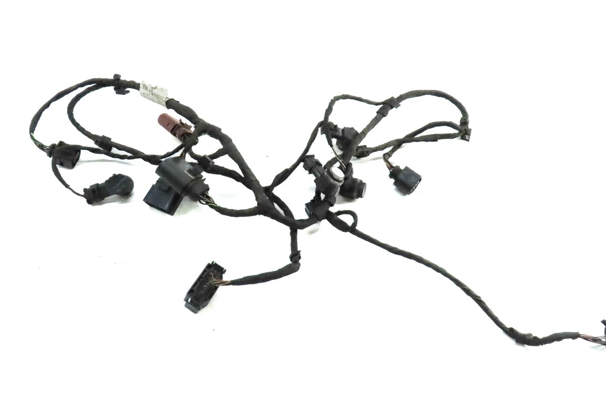 Thumbnail 4: 2010 AUDI Q7 (4L) REAR PDC PARK ASSIST SENSOR SET w/ HARNESS (IBIS WHITE T9)