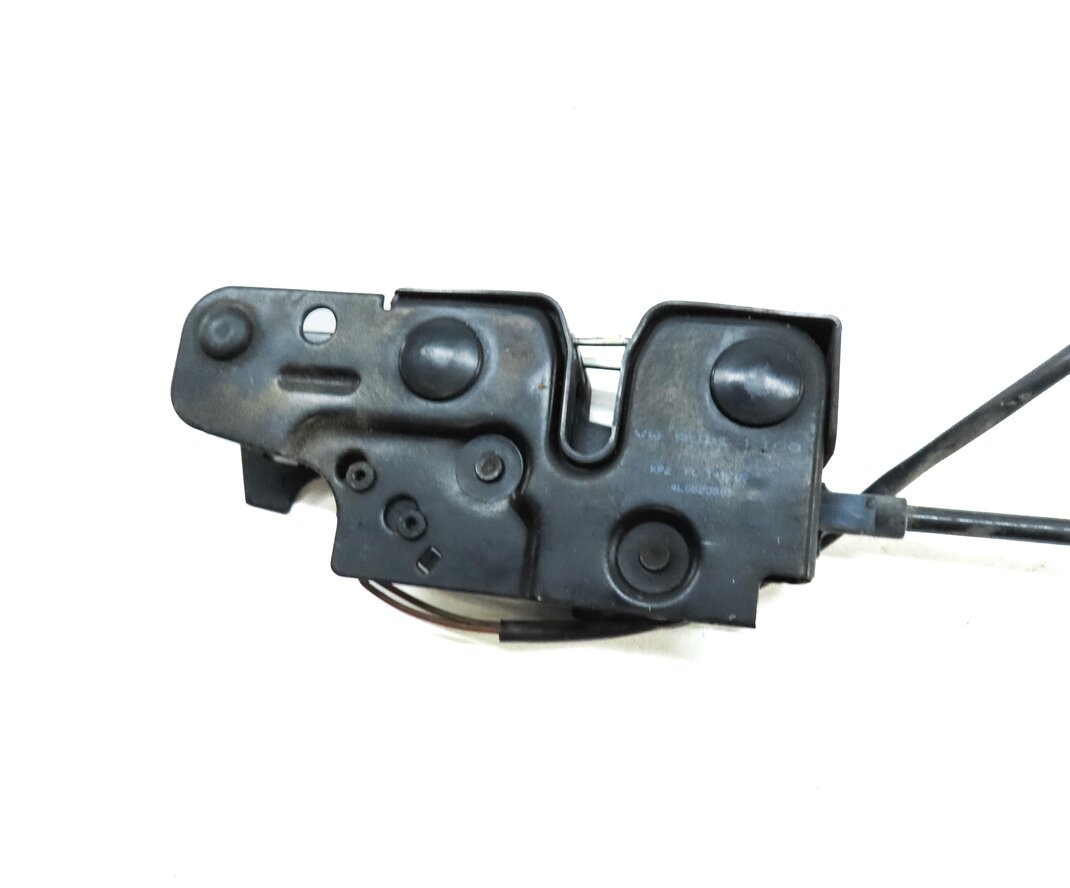 Thumbnail 5: 2010 AUDI Q7 (4L) FRONT LOWER HOOD LOCK LATCH STRIKER PLATE w/ CABLE