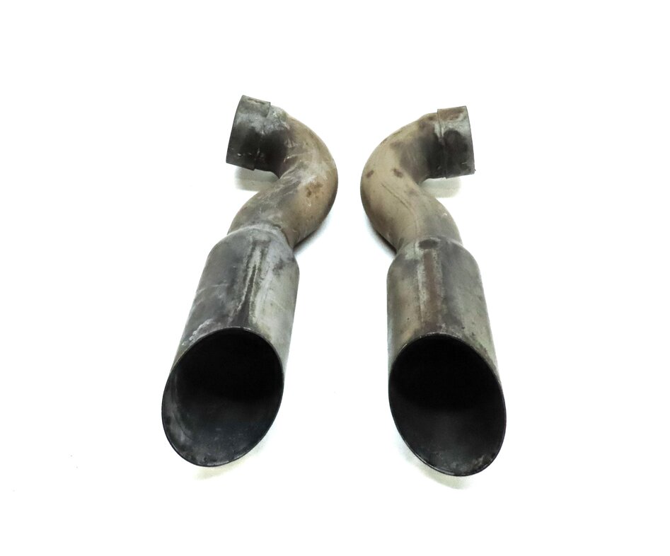 Thumbnail 2: 2010 AUDI Q7 (4L) TDI DIESEL LEFT & RIGHT REAR MUFFLER PIPE EXHAUST TIP SET-2