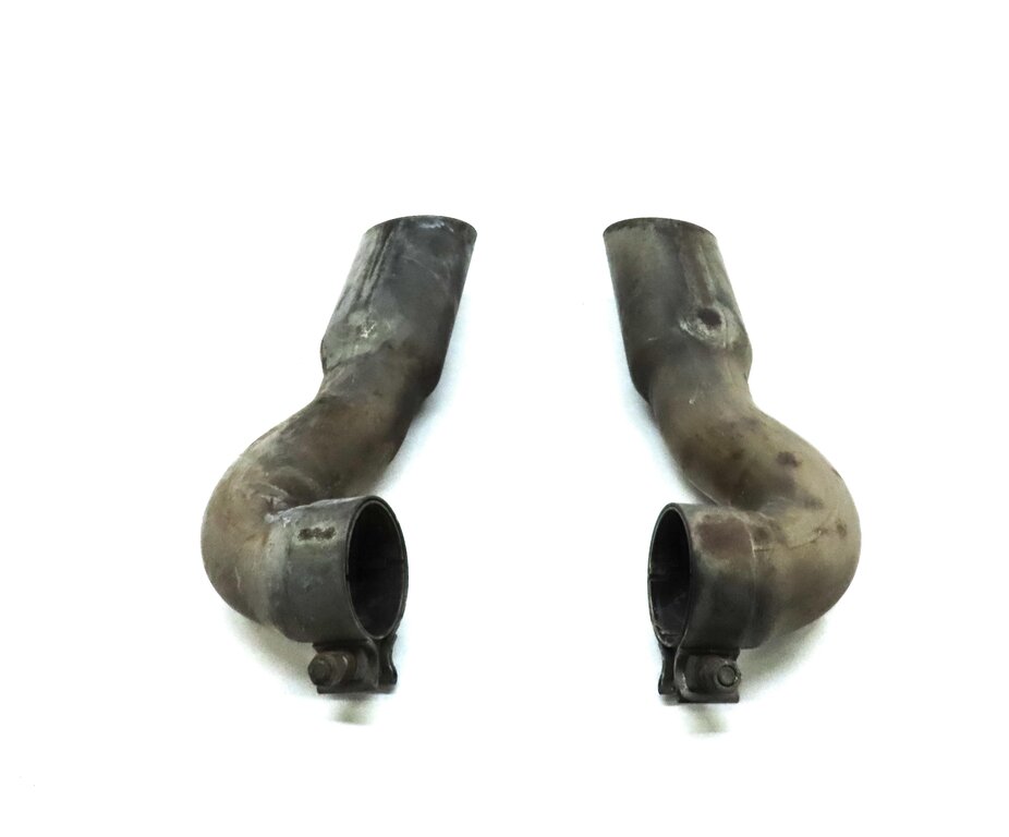 Thumbnail 4: 2010 AUDI Q7 (4L) TDI DIESEL LEFT & RIGHT REAR MUFFLER PIPE EXHAUST TIP SET-2