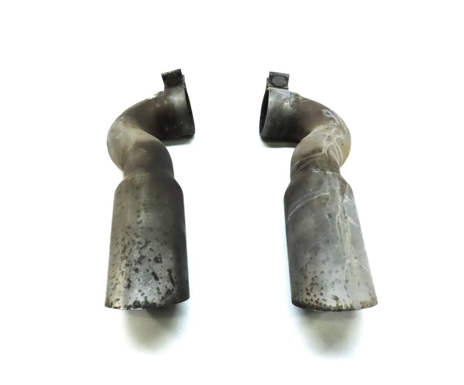 Thumbnail 6: 2010 AUDI Q7 (4L) TDI DIESEL LEFT & RIGHT REAR MUFFLER PIPE EXHAUST TIP SET-2