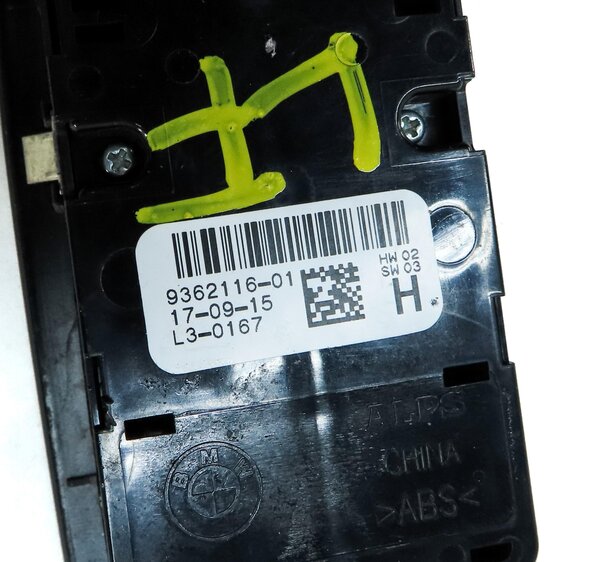 Thumbnail 6: 14-21 BMW X1 X5 X5M X6 X6M (F15 F16 F39 F48 F85 F86) DRIVER P-FOLD WINDOW SWITCH