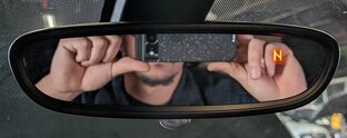 Thumbnail 2: 14-21 BMW 228i 230i 235i 240i M2 X1 X2 (F39 F48) AUTODIM COMPASS REARVIEW MIRROR