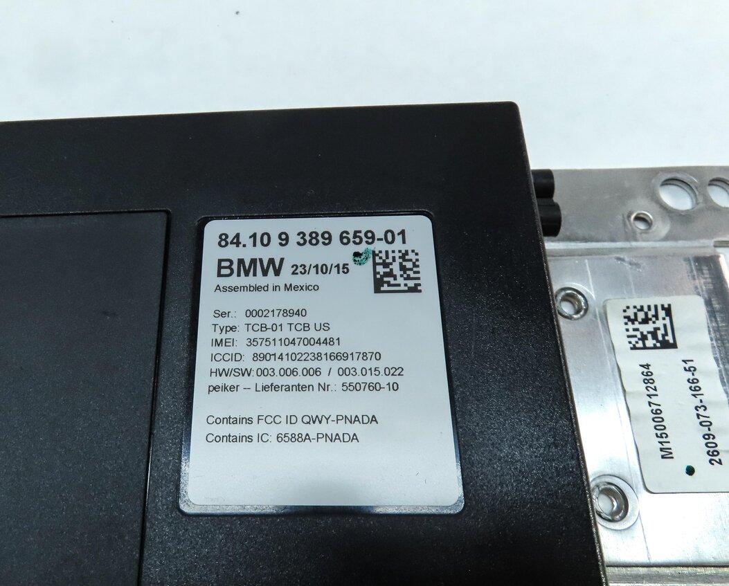 Thumbnail 4: 2016 BMW X1 (F48) BLUETOOTH TELEMATICS PHONE CONTROL MODULE 84109389659