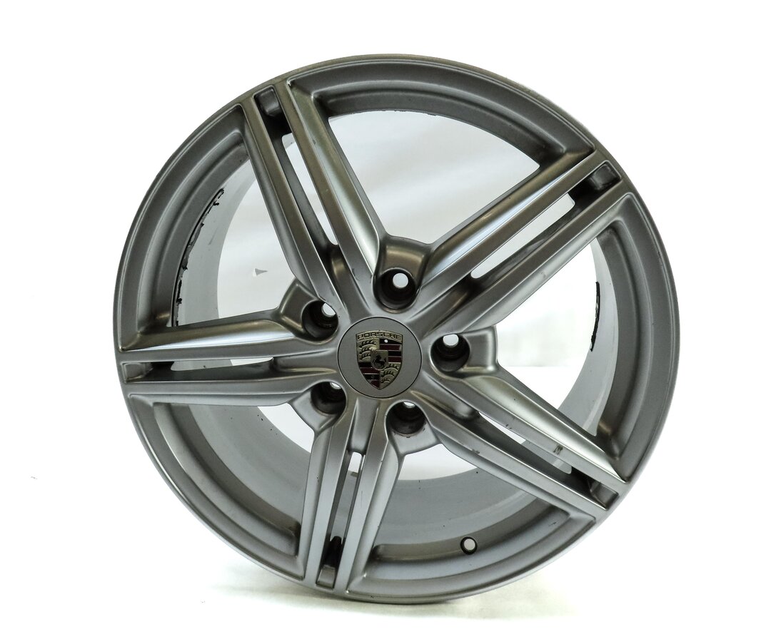Thumbnail 2: 2011-2018 PORSCHE CAYENNE (958) 19x8.5 - ALUMINUM ALLOY 5 DOUBLE SPOKE WHEEL RIM