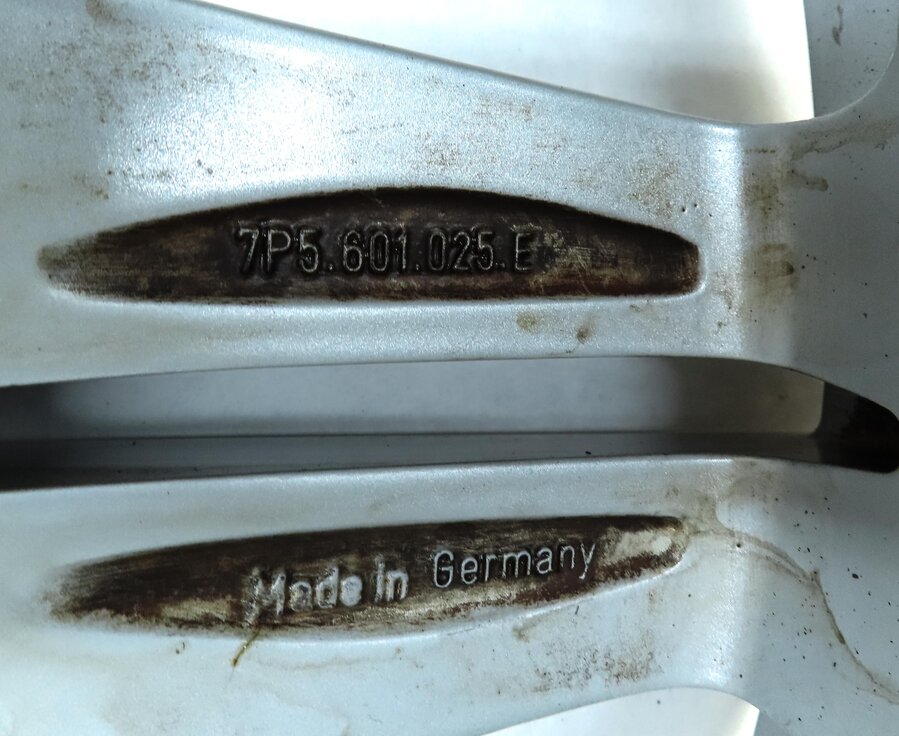 Thumbnail 4: 2011-2018 PORSCHE CAYENNE (958) 19x8.5 - ALUMINUM ALLOY 5 DOUBLE SPOKE WHEEL RIM