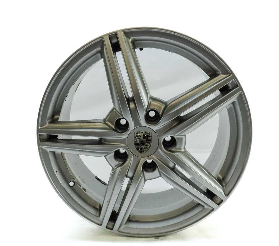 Thumbnail 2: 2011-2018 PORSCHE CAYENNE (958) 19x8.5 - ALUMINUM ALLOY 5 DOUBLE SPOKE WHEEL RIM
