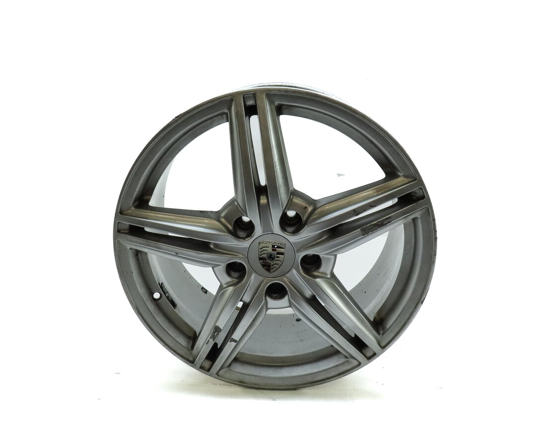 Thumbnail 2: 2011-2018 PORSCHE CAYENNE (958) 19x8.5 - ALUMINUM ALLOY 5 DOUBLE SPOKE WHEEL RIM