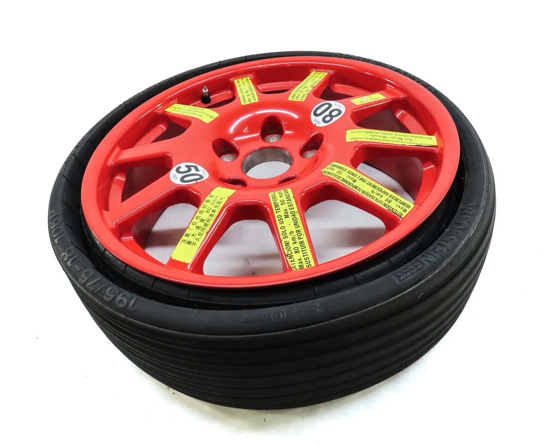 Thumbnail 2: 2003-2012 PORSCHE CAYENNE (955 957 958) 18x6.5 COLLAPSIBLE SPARE TIRE w/ RIM