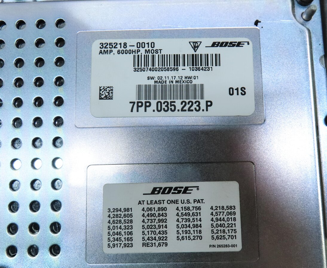 Thumbnail 4: 2011-2016 PORSCHE 911 MACAN CAYENNE (991 958 95B) BOSE AUDIO AMP AMPLIFIER