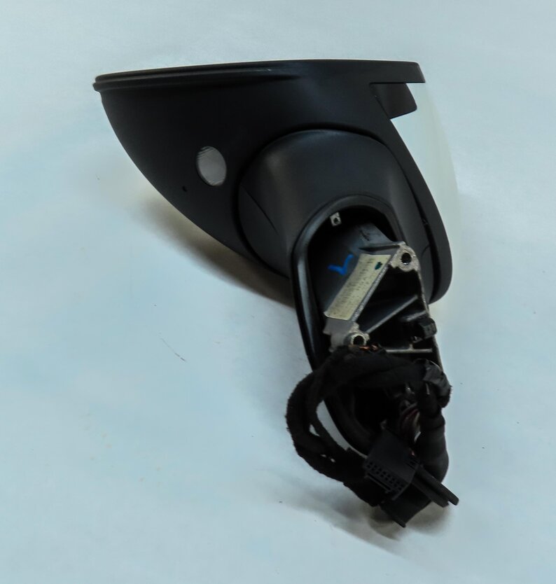 Thumbnail 4: 11-14 PORSCHE CAYENNE (958) LEFT P-FOLD AUTODIM BLIND SPOT MIRROR (SAND WHITE)