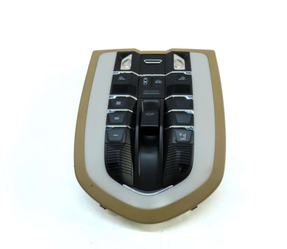 Thumbnail 4: 2011 PORSCHE CAYENNE (958) FRONT MAP READING DOME LIGHT (BEIGE) & SWITCH BUTTONS