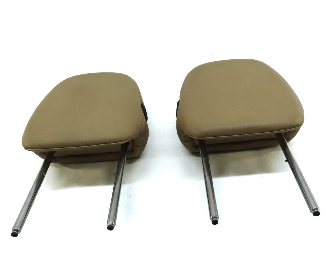 Thumbnail 2: 11-18 PORSCHE CAYENNE (958) FRONT LEFT & RIGHT SEAT HEADREST SET 2 (LUXOR BEIGE)